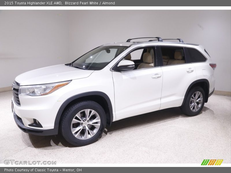 Blizzard Pearl White / Almond 2015 Toyota Highlander XLE AWD