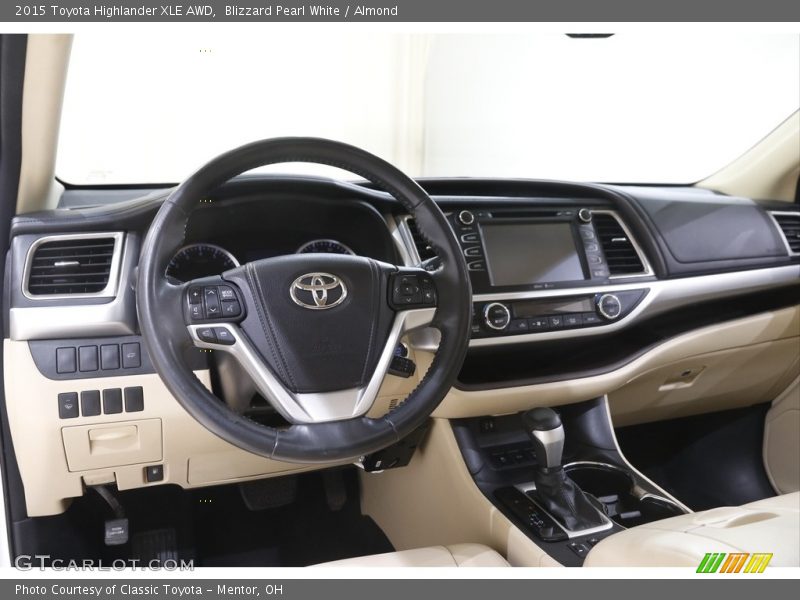 Blizzard Pearl White / Almond 2015 Toyota Highlander XLE AWD