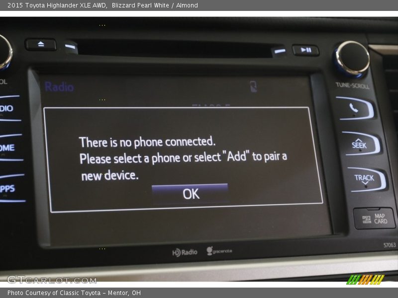Blizzard Pearl White / Almond 2015 Toyota Highlander XLE AWD