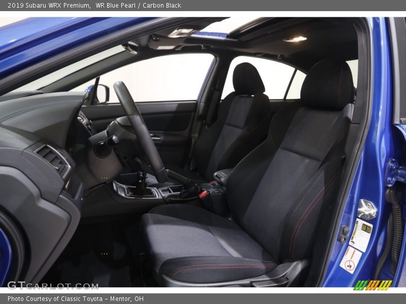 WR Blue Pearl / Carbon Black 2019 Subaru WRX Premium
