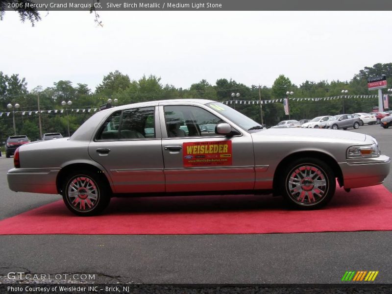 Silver Birch Metallic / Medium Light Stone 2006 Mercury Grand Marquis GS