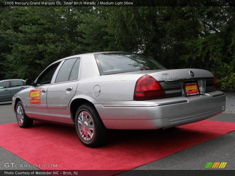 Silver Birch Metallic / Medium Light Stone 2006 Mercury Grand Marquis GS