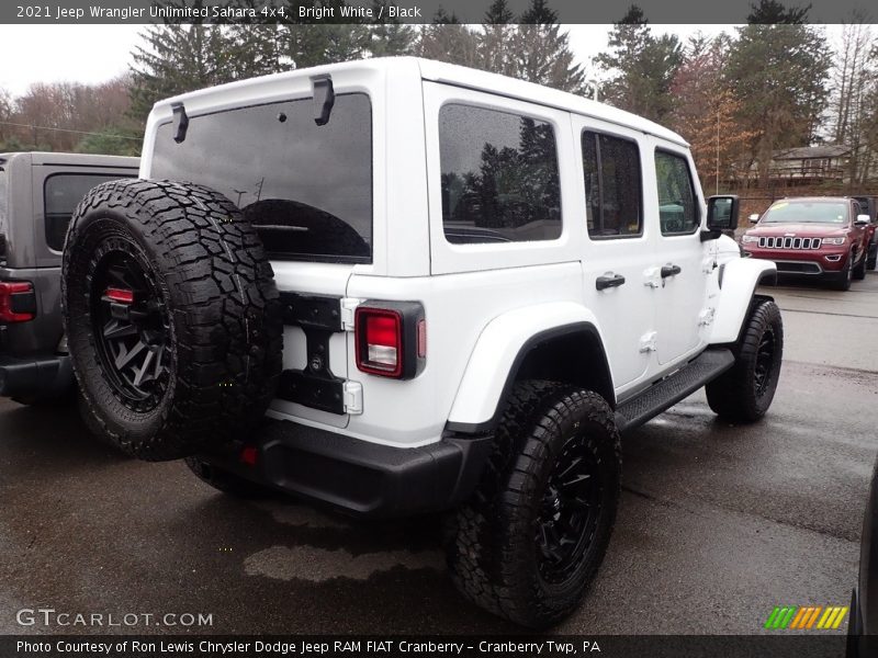 Bright White / Black 2021 Jeep Wrangler Unlimited Sahara 4x4