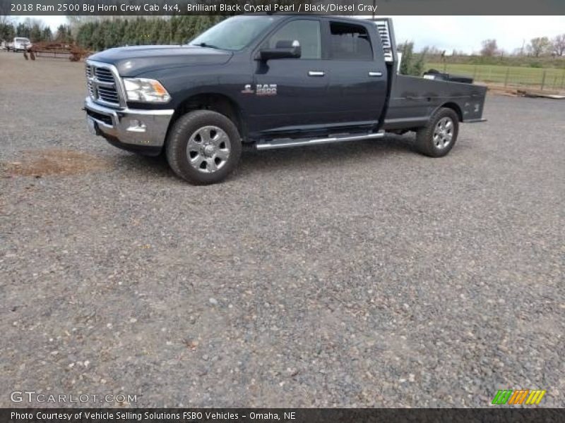 Brilliant Black Crystal Pearl / Black/Diesel Gray 2018 Ram 2500 Big Horn Crew Cab 4x4