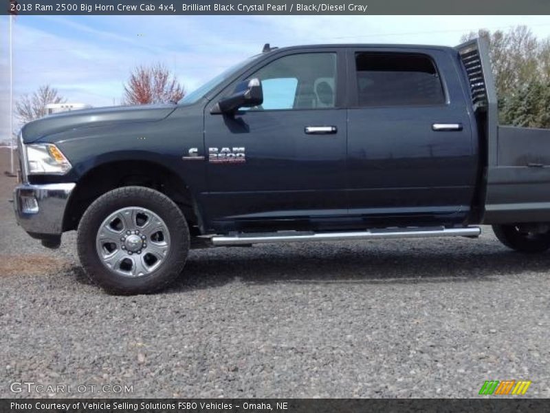 Brilliant Black Crystal Pearl / Black/Diesel Gray 2018 Ram 2500 Big Horn Crew Cab 4x4