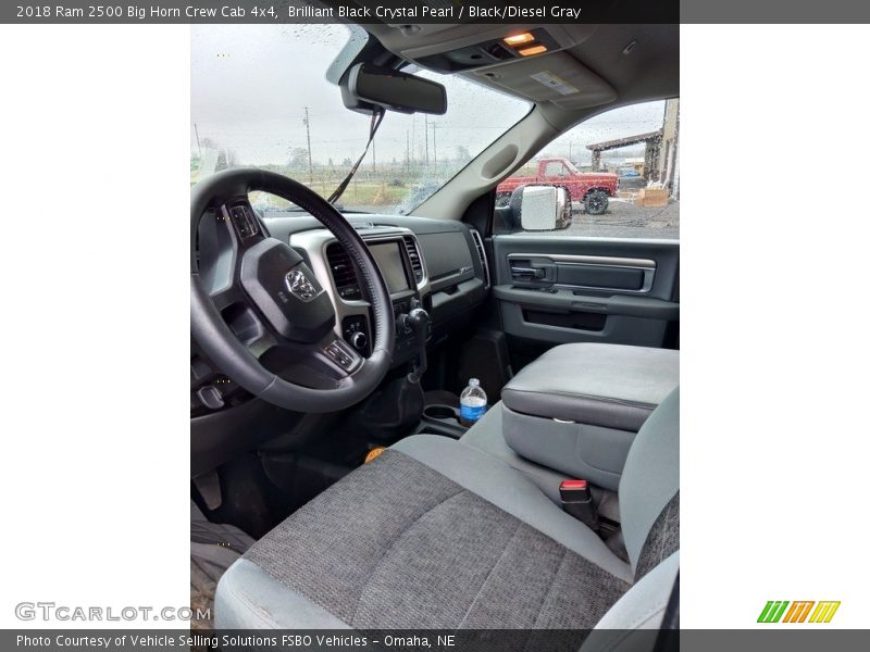 Brilliant Black Crystal Pearl / Black/Diesel Gray 2018 Ram 2500 Big Horn Crew Cab 4x4