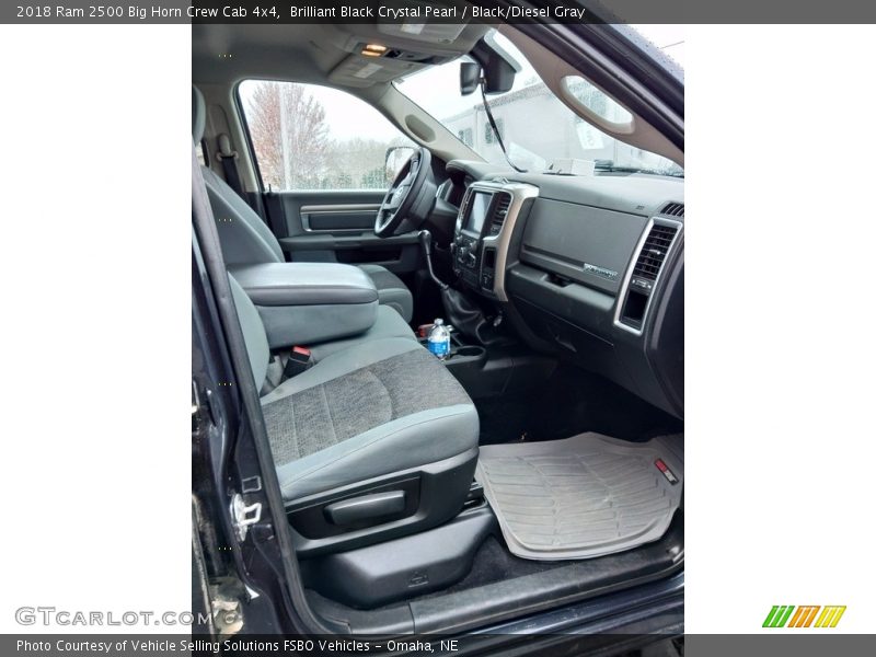 Brilliant Black Crystal Pearl / Black/Diesel Gray 2018 Ram 2500 Big Horn Crew Cab 4x4