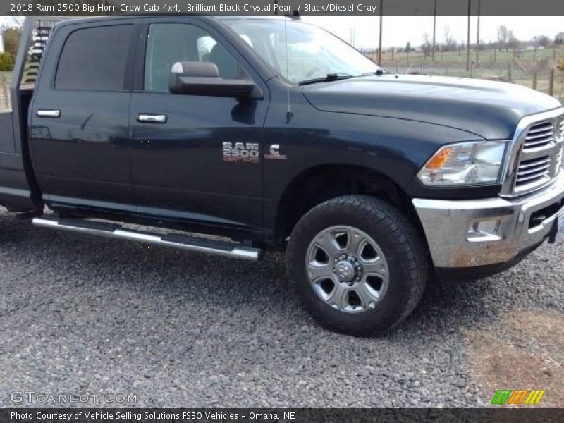 Brilliant Black Crystal Pearl / Black/Diesel Gray 2018 Ram 2500 Big Horn Crew Cab 4x4