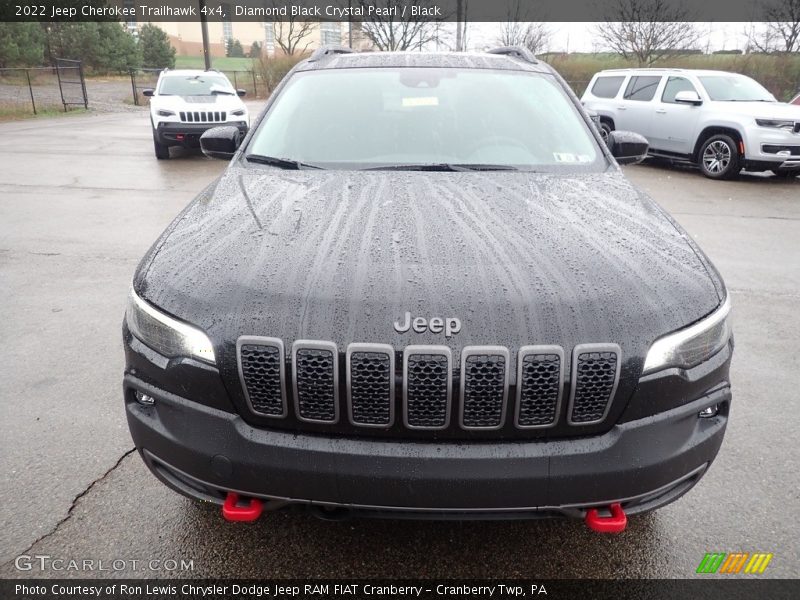Diamond Black Crystal Pearl / Black 2022 Jeep Cherokee Trailhawk 4x4