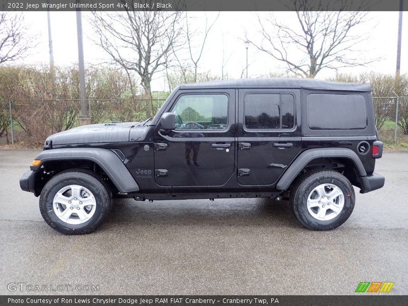 Black / Black 2022 Jeep Wrangler Unlimited Sport 4x4