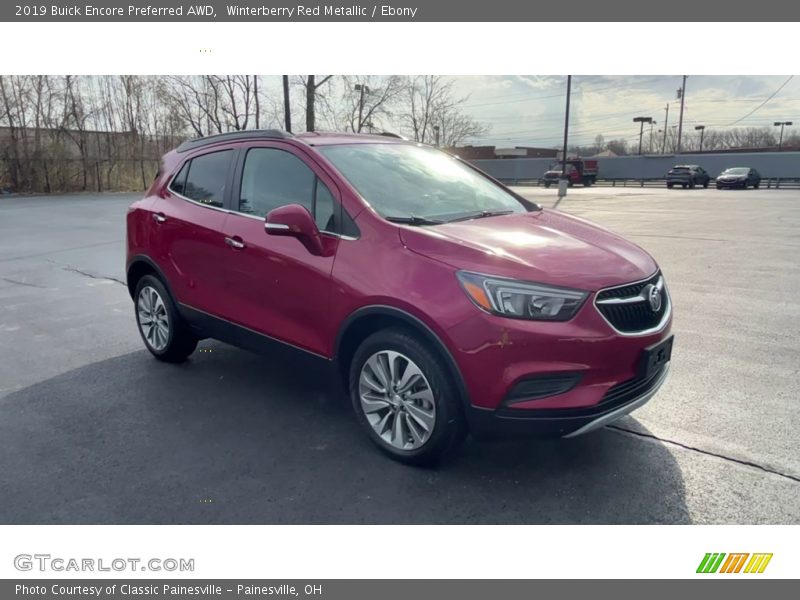Winterberry Red Metallic / Ebony 2019 Buick Encore Preferred AWD