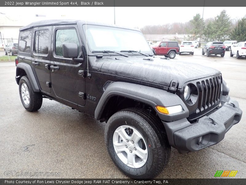 Black / Black 2022 Jeep Wrangler Unlimited Sport 4x4