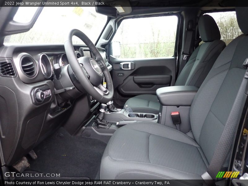 Black / Black 2022 Jeep Wrangler Unlimited Sport 4x4
