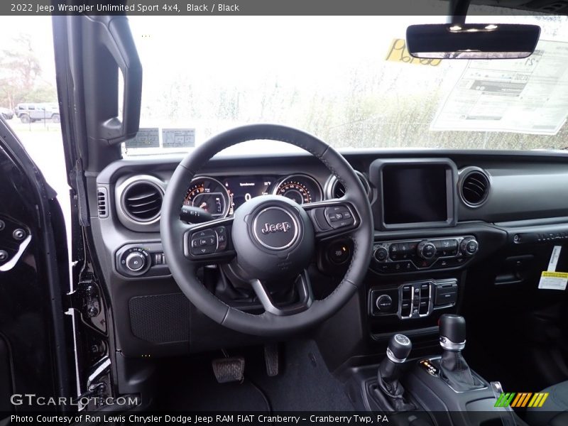 Black / Black 2022 Jeep Wrangler Unlimited Sport 4x4