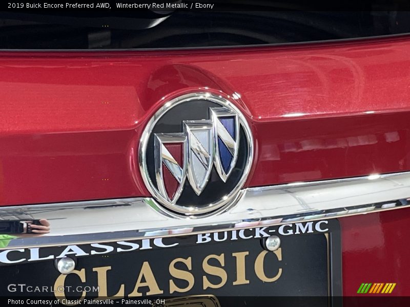 Winterberry Red Metallic / Ebony 2019 Buick Encore Preferred AWD