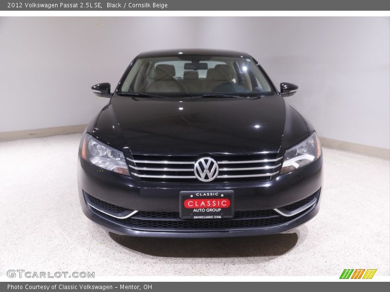 Black / Cornsilk Beige 2012 Volkswagen Passat 2.5L SE