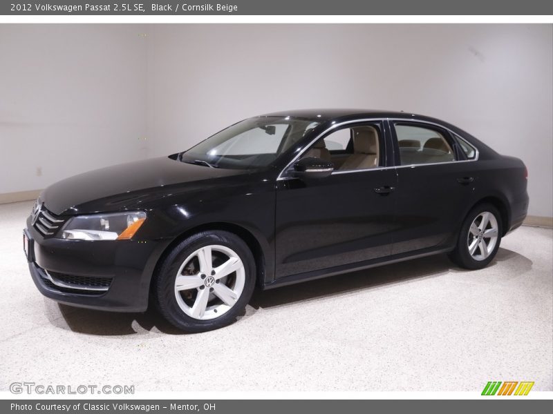 Black / Cornsilk Beige 2012 Volkswagen Passat 2.5L SE