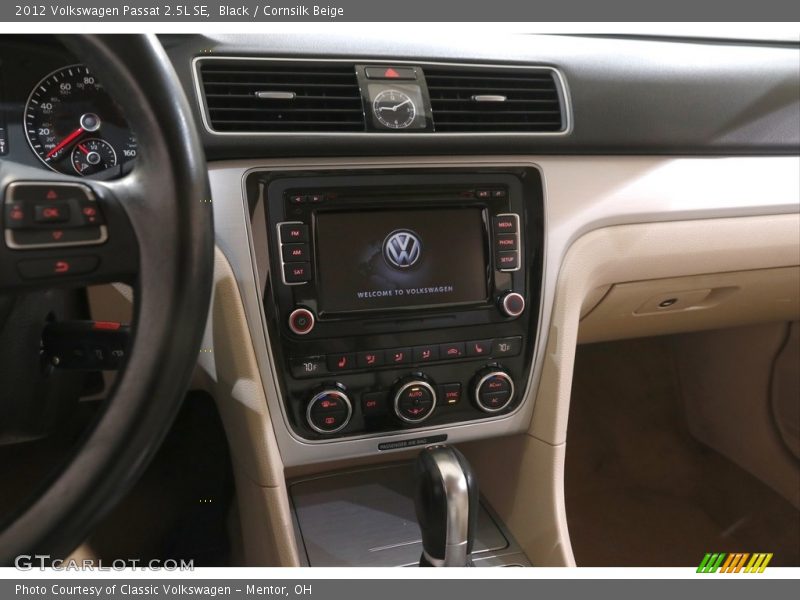 Black / Cornsilk Beige 2012 Volkswagen Passat 2.5L SE