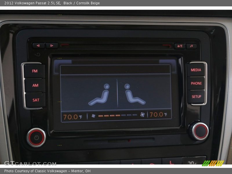 Black / Cornsilk Beige 2012 Volkswagen Passat 2.5L SE