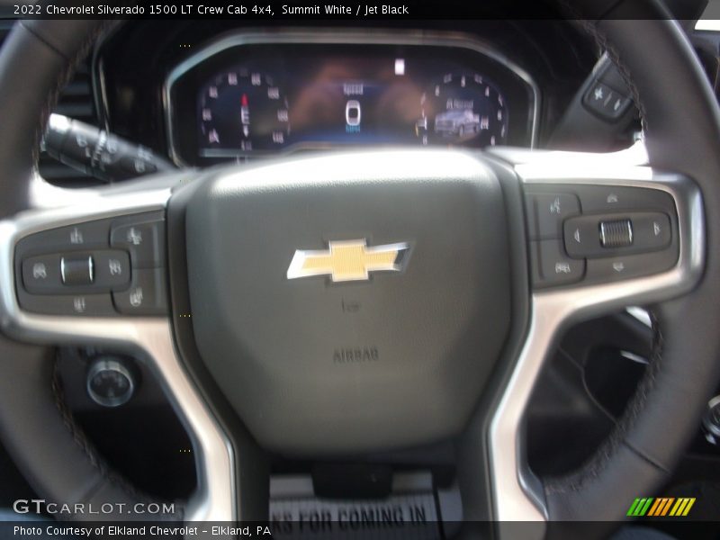 Summit White / Jet Black 2022 Chevrolet Silverado 1500 LT Crew Cab 4x4