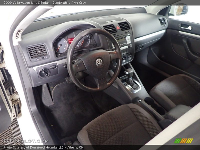 Candy White / Art Grey 2009 Volkswagen Jetta S Sedan