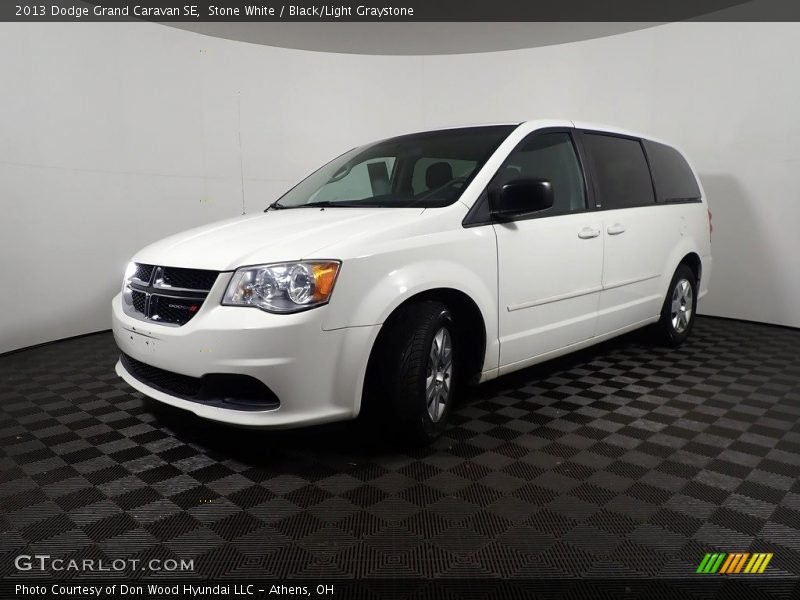 Stone White / Black/Light Graystone 2013 Dodge Grand Caravan SE