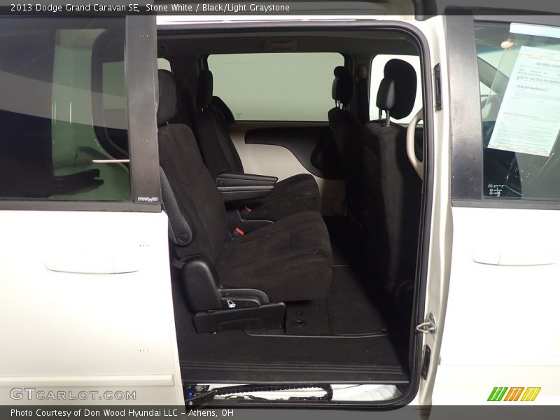 Stone White / Black/Light Graystone 2013 Dodge Grand Caravan SE