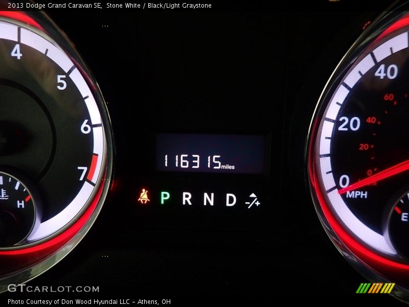 Stone White / Black/Light Graystone 2013 Dodge Grand Caravan SE