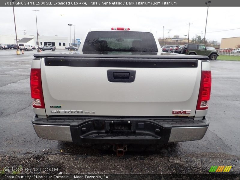 Pure Silver Metallic / Dark Titanium/Light Titanium 2010 GMC Sierra 1500 SLE Extended Cab 4x4