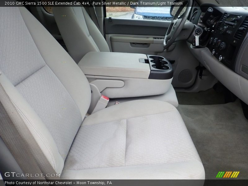 Pure Silver Metallic / Dark Titanium/Light Titanium 2010 GMC Sierra 1500 SLE Extended Cab 4x4