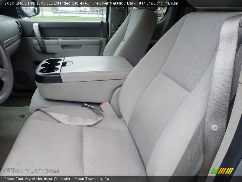 Pure Silver Metallic / Dark Titanium/Light Titanium 2010 GMC Sierra 1500 SLE Extended Cab 4x4