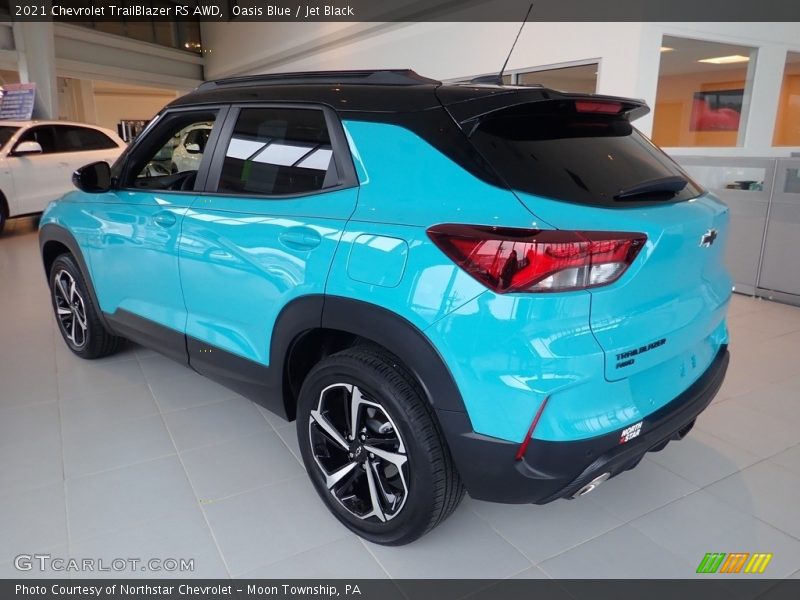 Oasis Blue / Jet Black 2021 Chevrolet TrailBlazer RS AWD
