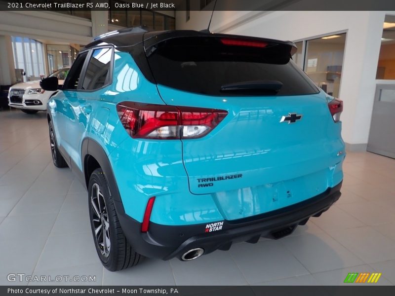 Oasis Blue / Jet Black 2021 Chevrolet TrailBlazer RS AWD