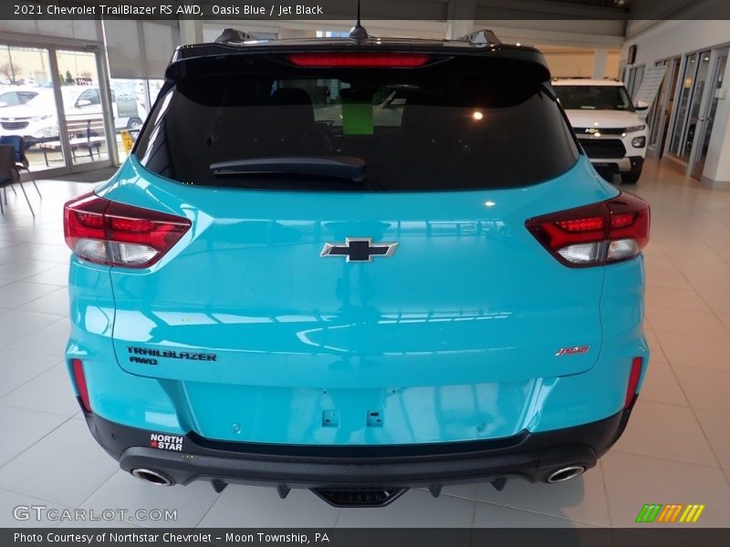 Oasis Blue / Jet Black 2021 Chevrolet TrailBlazer RS AWD