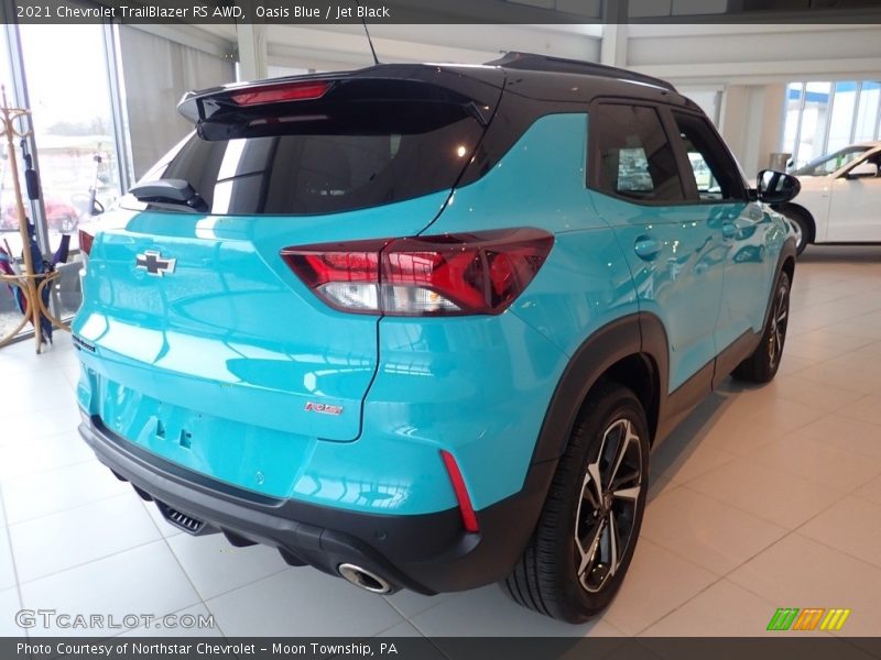 Oasis Blue / Jet Black 2021 Chevrolet TrailBlazer RS AWD