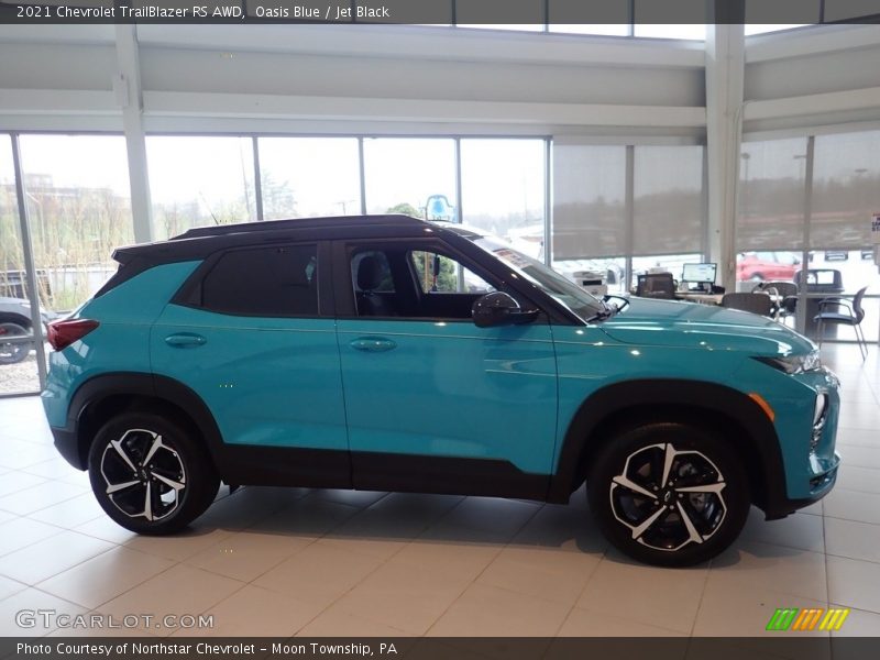 Oasis Blue / Jet Black 2021 Chevrolet TrailBlazer RS AWD