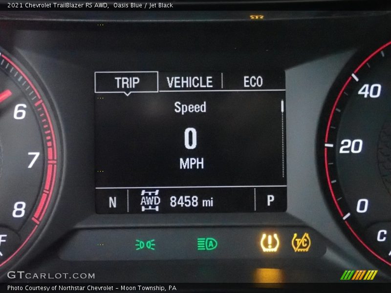 Oasis Blue / Jet Black 2021 Chevrolet TrailBlazer RS AWD