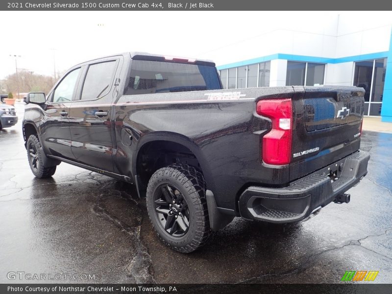 Black / Jet Black 2021 Chevrolet Silverado 1500 Custom Crew Cab 4x4