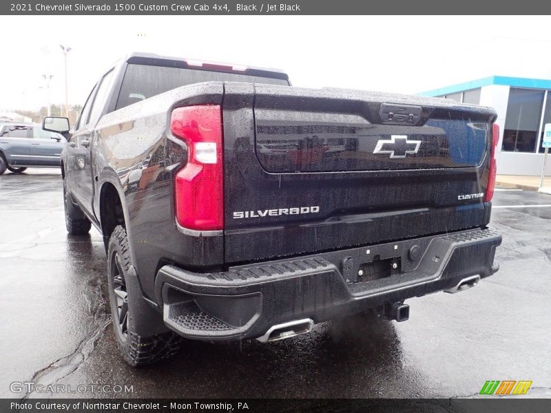 Black / Jet Black 2021 Chevrolet Silverado 1500 Custom Crew Cab 4x4
