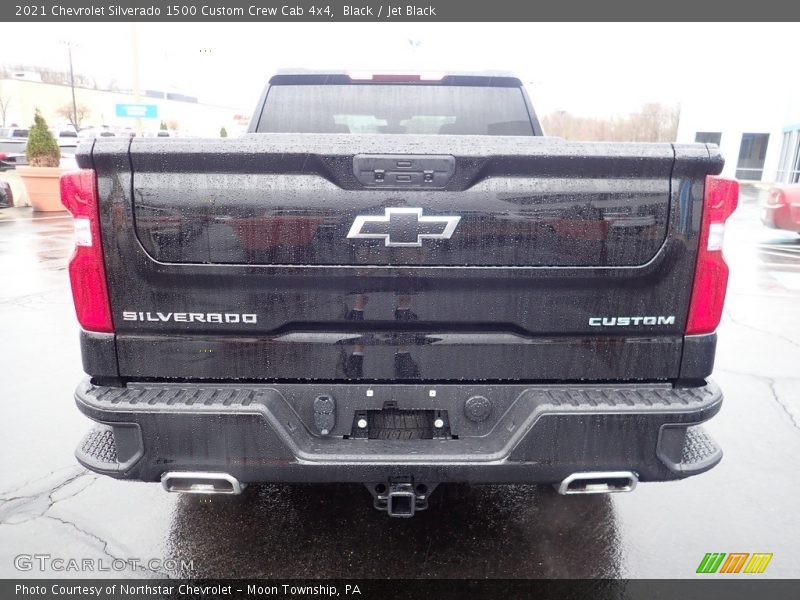Black / Jet Black 2021 Chevrolet Silverado 1500 Custom Crew Cab 4x4