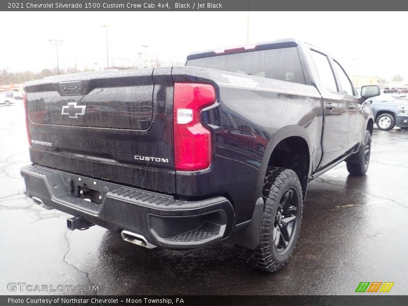 Black / Jet Black 2021 Chevrolet Silverado 1500 Custom Crew Cab 4x4