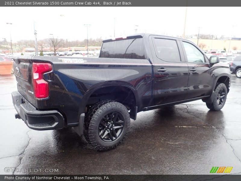 Black / Jet Black 2021 Chevrolet Silverado 1500 Custom Crew Cab 4x4