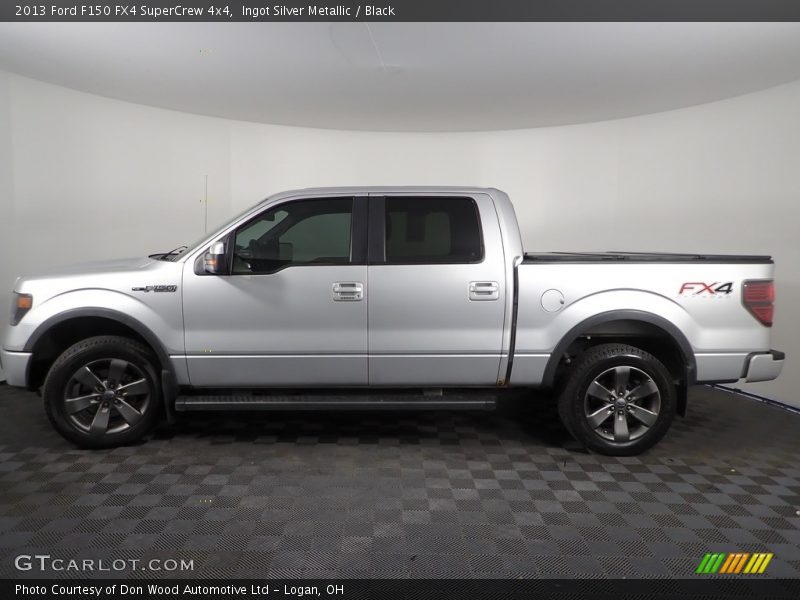 Ingot Silver Metallic / Black 2013 Ford F150 FX4 SuperCrew 4x4