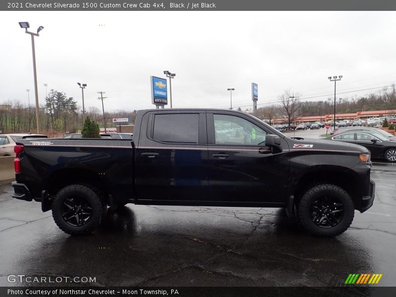 Black / Jet Black 2021 Chevrolet Silverado 1500 Custom Crew Cab 4x4