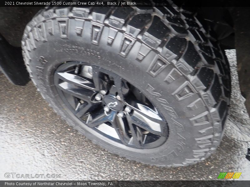 Black / Jet Black 2021 Chevrolet Silverado 1500 Custom Crew Cab 4x4