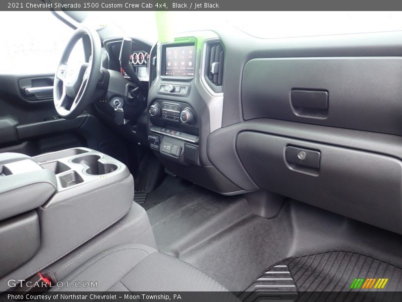 Black / Jet Black 2021 Chevrolet Silverado 1500 Custom Crew Cab 4x4