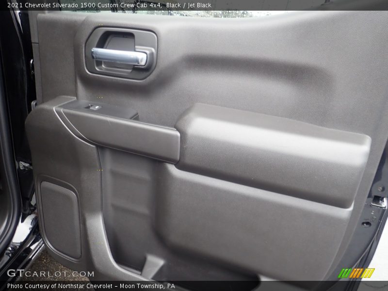 Black / Jet Black 2021 Chevrolet Silverado 1500 Custom Crew Cab 4x4