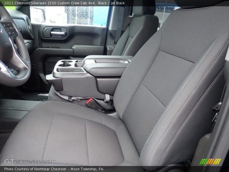 Black / Jet Black 2021 Chevrolet Silverado 1500 Custom Crew Cab 4x4