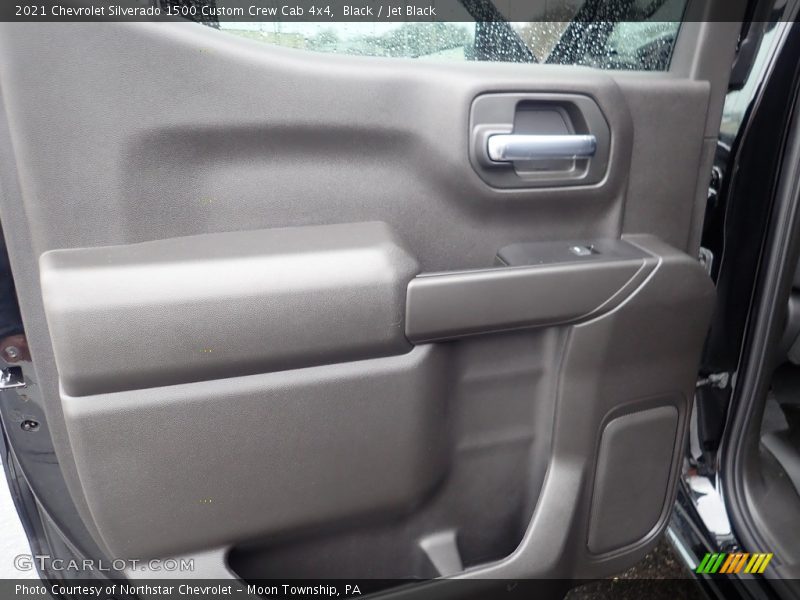 Black / Jet Black 2021 Chevrolet Silverado 1500 Custom Crew Cab 4x4
