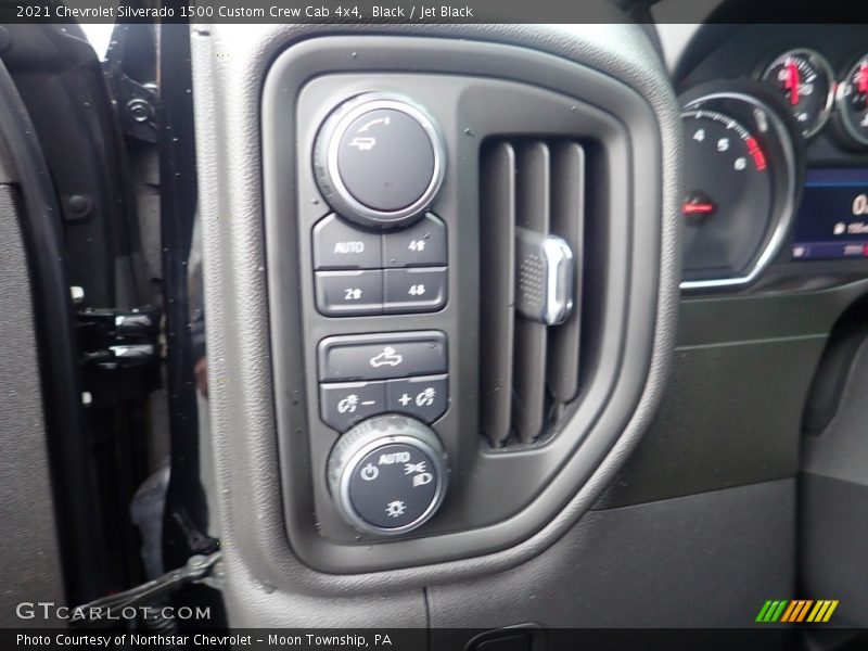 Black / Jet Black 2021 Chevrolet Silverado 1500 Custom Crew Cab 4x4
